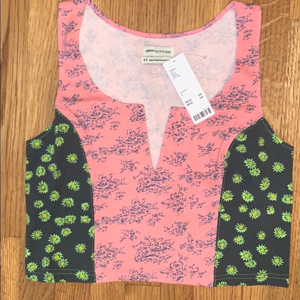 floral pattern tank top, never worn, with tags